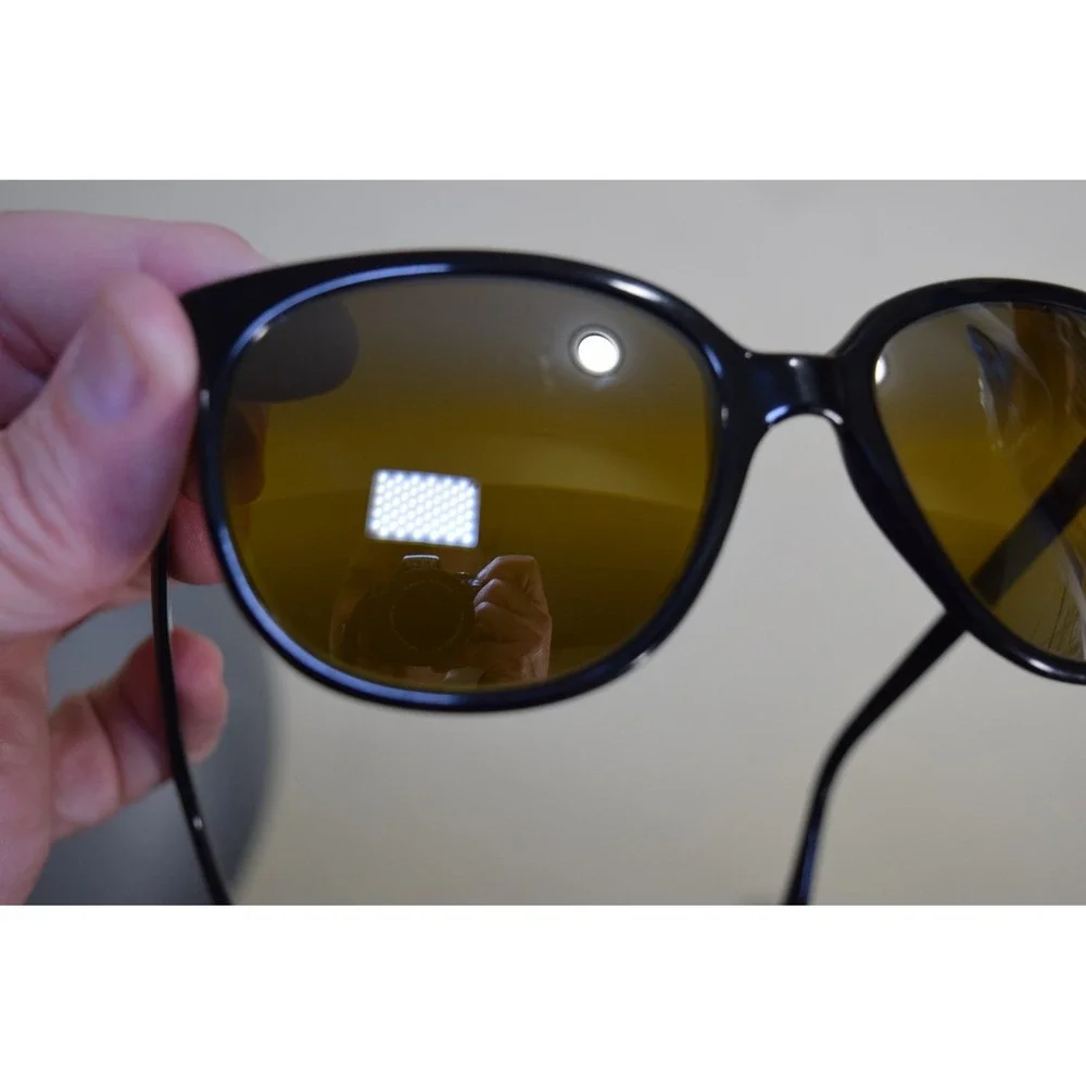 RARE 1960's Vuarnet Pouilloux 002 Sunglasses France Made Black Cat Eye Pre-1968